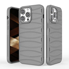 Custodia Silicone Cover Morbida Line KC1 per Apple iPhone 14 Pro Max Grigio