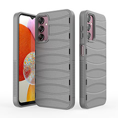 Custodia Silicone Cover Morbida Line KC1 per Samsung Galaxy Jump3 5G Grigio