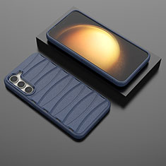 Custodia Silicone Cover Morbida Line KC2 per Samsung Galaxy S23 5G Blu