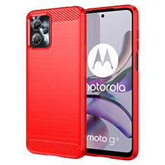 Custodia Silicone Cover Morbida Line MF1 per Motorola Moto G23 Rosso