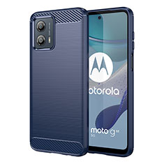 Custodia Silicone Cover Morbida Line MF1 per Motorola Moto G53 5G Blu