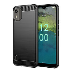 Custodia Silicone Cover Morbida Line MF1 per Nokia C12 Pro Nero