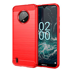 Custodia Silicone Cover Morbida Line MF1 per Nokia C200 Rosso