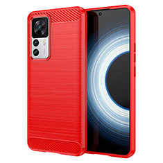 Custodia Silicone Cover Morbida Line MF1 per Xiaomi Mi 12T 5G Rosso