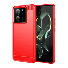 Custodia Silicone Cover Morbida Line MF1 per Xiaomi Mi 13T Pro 5G Rosso