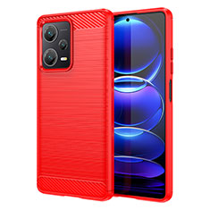 Custodia Silicone Cover Morbida Line MF1 per Xiaomi Redmi Note 12 Explorer Rosso