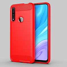 Custodia Silicone Cover Morbida Line per Huawei Enjoy 10 Plus Rosso