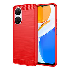 Custodia Silicone Cover Morbida Line per Huawei Honor X7 Rosso