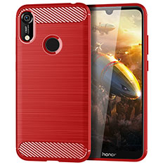 Custodia Silicone Cover Morbida Line per Huawei Y6 Pro (2019) Rosso