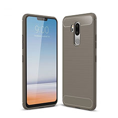 Custodia Silicone Cover Morbida Line per LG G7 Grigio