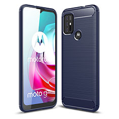 Custodia Silicone Cover Morbida Line per Motorola Moto G20 Blu