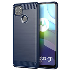 Custodia Silicone Cover Morbida Line per Motorola Moto G9 Power Blu