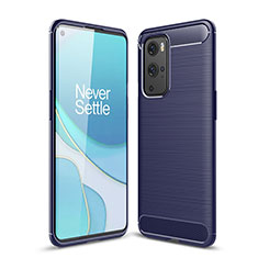 Custodia Silicone Cover Morbida Line per OnePlus 9 Pro 5G Blu