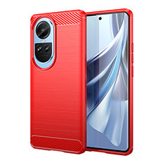 Custodia Silicone Cover Morbida Line per Oppo Reno10 Pro 5G Rosso