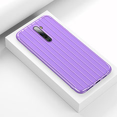 Custodia Silicone Cover Morbida Line per Oppo Reno2 Viola