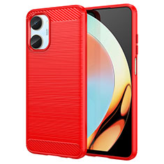 Custodia Silicone Cover Morbida Line per Realme 10 4G Rosso