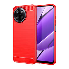 Custodia Silicone Cover Morbida Line per Realme 11 4G Rosso