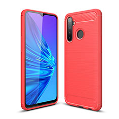 Custodia Silicone Cover Morbida Line per Realme 5i Rosso