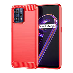 Custodia Silicone Cover Morbida Line per Realme 9 Pro+ Plus 5G Rosso