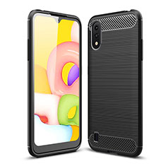 Custodia Silicone Cover Morbida Line per Samsung Galaxy A01 SM-A015 Nero