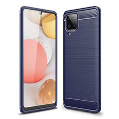 Custodia Silicone Cover Morbida Line per Samsung Galaxy A12 5G Blu