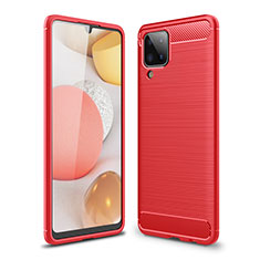 Custodia Silicone Cover Morbida Line per Samsung Galaxy A12 Rosso