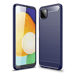 Custodia Silicone Cover Morbida Line per Samsung Galaxy A22 5G Blu