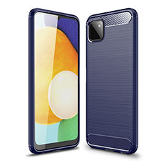 Custodia Silicone Cover Morbida Line per Samsung Galaxy A22s 5G Blu