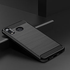 Custodia Silicone Cover Morbida Line per Samsung Galaxy A6s Nero