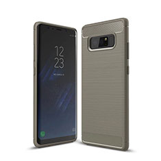 Custodia Silicone Cover Morbida Line per Samsung Galaxy Note 8 Duos N950F Grigio