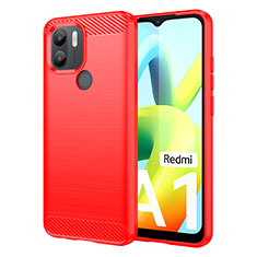 Custodia Silicone Cover Morbida Line per Xiaomi Poco C51 Rosso