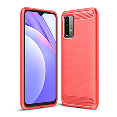 Custodia Silicone Cover Morbida Line per Xiaomi Redmi 9 Power Rosso