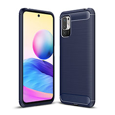 Custodia Silicone Cover Morbida Line per Xiaomi Redmi Note 10 5G Blu