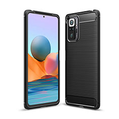 Custodia Silicone Cover Morbida Line per Xiaomi Redmi Note 10 Pro 4G Nero