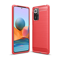 Custodia Silicone Cover Morbida Line per Xiaomi Redmi Note 10 Pro Max Rosso