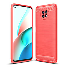 Custodia Silicone Cover Morbida Line per Xiaomi Redmi Note 9 5G Rosso