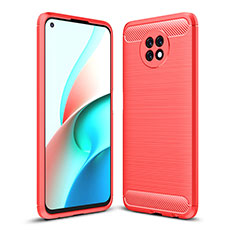 Custodia Silicone Cover Morbida Line per Xiaomi Redmi Note 9T 5G Rosso