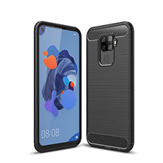 Custodia Silicone Cover Morbida Line S01 per Huawei Mate 30 Lite Nero