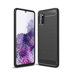 Custodia Silicone Cover Morbida Line S01 per Samsung Galaxy A41 Nero