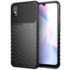 Custodia Silicone Cover Morbida Line S01 per Xiaomi Redmi 9i Nero