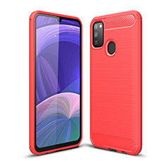 Custodia Silicone Cover Morbida Line WL1 per Samsung Galaxy M30s Rosso