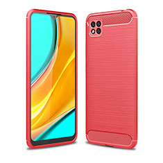 Custodia Silicone Cover Morbida Line WL1 per Xiaomi POCO C3 Rosso