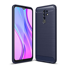 Custodia Silicone Cover Morbida Line WL1 per Xiaomi Redmi 9 Blu