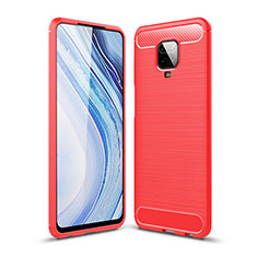 Custodia Silicone Cover Morbida Line WL1 per Xiaomi Redmi Note 9S Rosso