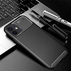 Custodia Silicone Cover Morbida Spigato per Apple iPhone 12 Mini Nero