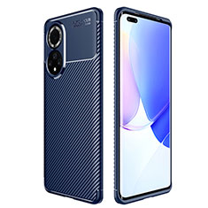 Custodia Silicone Cover Morbida Spigato per Huawei Nova 9 Pro Blu