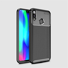 Custodia Silicone Cover Morbida Spigato per Huawei Y7 (2019) Nero