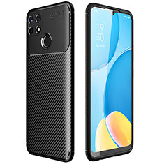 Custodia Silicone Cover Morbida Spigato per Realme C12 Nero