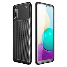 Custodia Silicone Cover Morbida Spigato per Samsung Galaxy A02 Nero