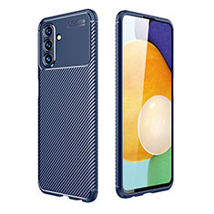 Custodia Silicone Cover Morbida Spigato per Samsung Galaxy A04s Blu